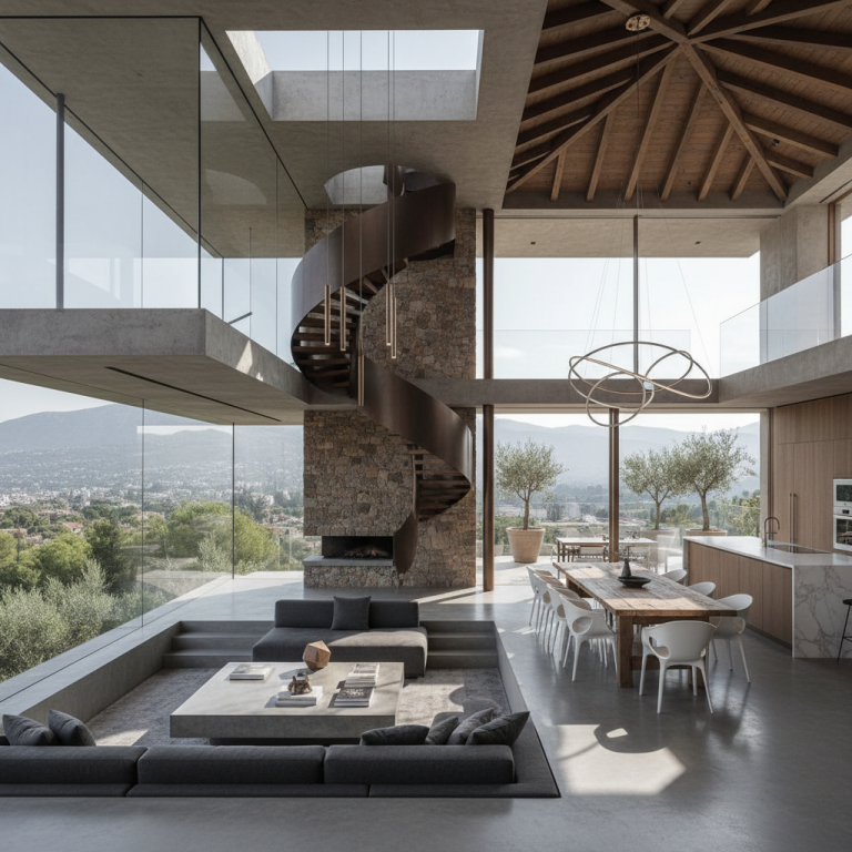 עיצוב בתים פרטיים יוקרתיים עם עיצוב אדריכלי לבית בהתאמה אישית